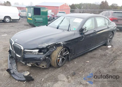 2022 BMW 740 I xDrive z USA, uszkodzony, nr VIN WBA7T4C08NCH98178